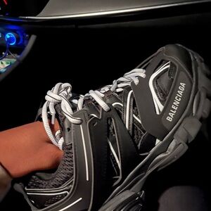 Balenciaga Black and White Sneakers